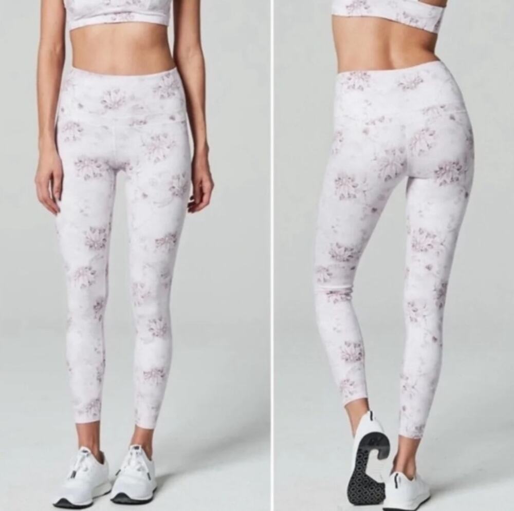 Varley Biona Antique Pink Floral Leggings XS